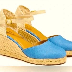 J. Crew Chambray Ankle Strap
Espadrille Wedges